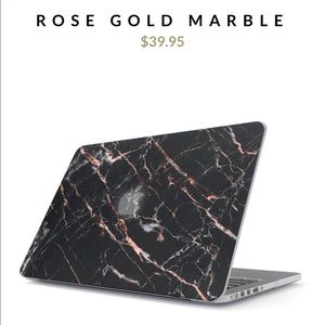 Rose gold marble MacBook Air 13” case